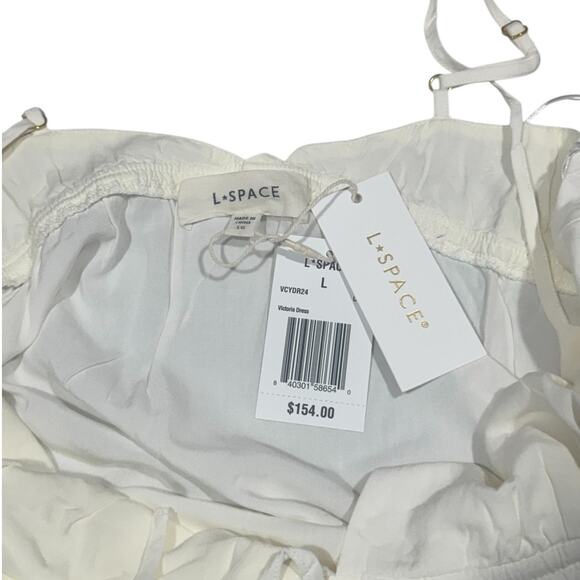 NWT! L*Space Victoria Coastal Beachy Maxi Dress in Cream - Size Large - Picture 12 of 12